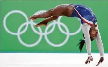  ?? David Goldman / Associated Press ?? Simone Biles, who hasn’t competed since her success at the 2016 Games, is entered in the USA Gymmnastic­s Classics event.