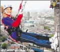  ?? ?? Nicky abseiled down Guys Hospital in 2009