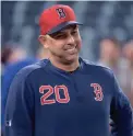  ??  ?? Alex Cora, seen Sept. 11, was fired Tuesday as manager of the Boston Red Sox. NICK TURCHIARO/USA TODAY SPORTS