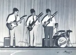  ?? ?? Willy Chirino with his first band, The Whalers, in 1964.