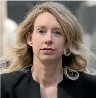  ?? AP ?? Disgraced former Theranos chief executive Elizabeth Holmes faces jail time.