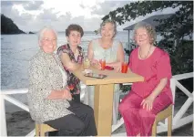  ??  ?? Year 30 St. Lucia: From left, Lynn, Mira, Louise, Mary.