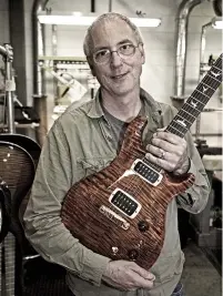  ??  ?? Relentless innovator: Paul Reed Smith pictured at his Maryland-based factory around 2007