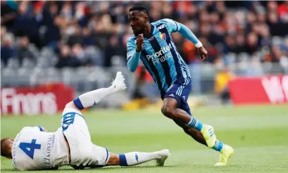  ??  ?? Mohamed Buya Turay secured the Golden Boot in Sweden this month as Djurgården won the league. Photograph: Nils Petter Nilsson/Getty Images