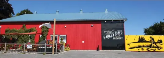  ?? BARLEY DAYS BREWERY ?? Barley Days opened its doors in 2007, making it the oldest craft brewery in Prince Edward County.