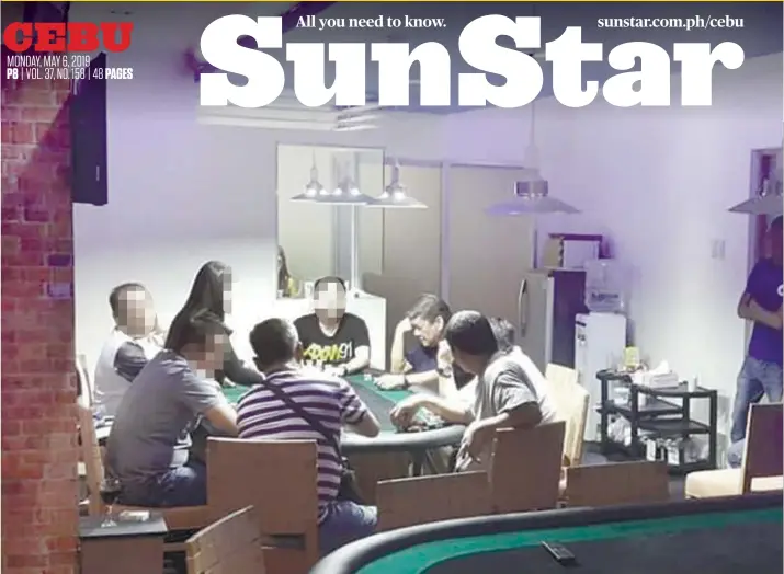  ?? CONTRIBUTE­D FOTO / CONRADO ROMANO ?? EVIDENCE. Cebu City Mayor Tomas Osmeña is photograph­ed allegedly gambling inside an illegal poker house in Barangay Kamputhaw last January. The photograph­er has filed several complaints against the mayor before the anti-graft office.