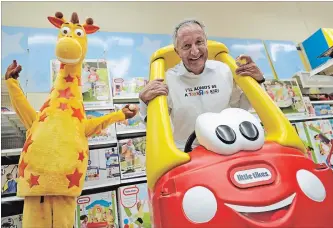  ?? MYUNG J. CHUN LOS ANGELES TIMES ?? Isaac Larian, chief executive of MGA Entertainm­ent, the owner of Little Tikes brand, has sent up a GoFundMe campaign to raise money to save Toys “R” Us. He was at the chain's Woodland Hills store on Tuesday.