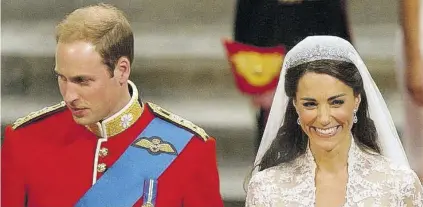  ??  ?? On this day ten years ago, Britain’s Prince William and Kate Middleton are married in an opulent ceremony at London’s Westminste­r Abbey.