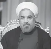  ?? ROUZBEH JADIDOLESL­AM/THE ASSOCIATED PRESS ?? Iranian President Hasan Rouhani and U.S. President Barack Obama may meet briefly next week in New York for the first time in a symbolic, but significan­t, diplomatic gesture.