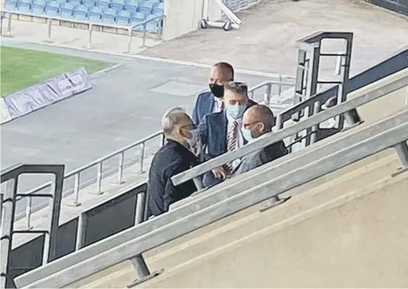  ??  ?? Sunderland owner Stewart Donald pictured at Oxford United.