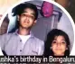  ??  ?? Anushka’s birthday in Bengaluru, in 1996-1997, when she was 8 and Karnesh 12