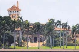  ?? WILFREDO LEE AP ?? Donald Trump’s tax records show a surge of new members at hismar-a-lago club in Florida gave him an additional $5 million a year from the business since 2015.