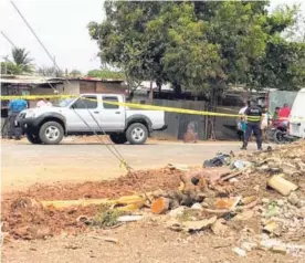  ?? ÁLVARO DUARTE ?? El cuerpo fue encontrado en un hueco en el patio de la casa.