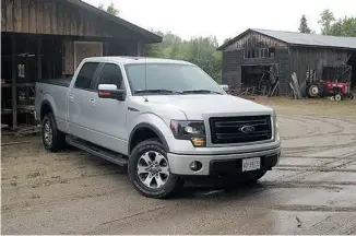  ?? DEREK MCNAUGHTON/POSTMEDIA NEWS ?? Ford’s 2013 F-150 FX4 Crewcab 4x4 works really well with the 3.7L EcoBoost engine, Derek McNaughton says.