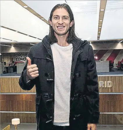  ?? FOTO: MD ?? Filipe Luis es una opción que maneja el Barça para reforzar el lateral izquierdo esta próxima temporada