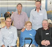  ?? ?? More attendees enjoying their time at the club event. Back: Kevin Hughes and Paul Hughes. Front: Darren Hughes, Joan Hughes and Des Hughes.