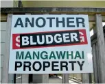  ??  ?? In 2013, many Mangawhai rates rebels were branded as bludgers.