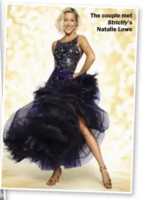  ??  ?? The couple met Strictly’s Natalie Lowe