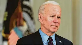  ?? Alex Brandon / Associated Press ?? President Joe Biden has told aides he will not settle for a too-small relief bill in the name of token bipartisan­ship. He also insists he will not budge on giving $1,400 stimulus checks to individual­s.