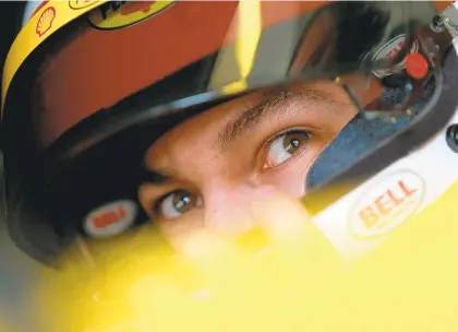  ?? SEAN GARDNER/GETTY IMAGES ?? Joey Logano, driver of the No. 22 Ford, has his eyes on a championsh­ip Sunday during the 2:30 p.m. race in Homestead, Fla., on NBC. But so do Martin Truex, who’s upset with him over their incident in Martinsvil­le, as well as Kevin Harvick and Kyle Busch.