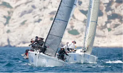  ?? – Supplied photo ?? ALL SET: File photo of Bank Muscat Women’s Sailing Team in action during the J80 Worlds.