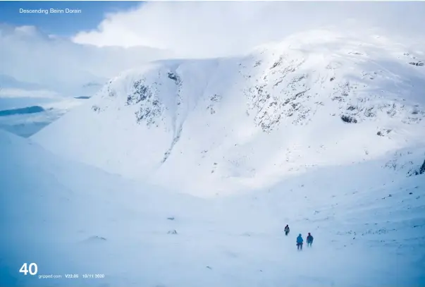  ??  ?? Descending Beinn Dorain