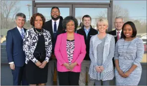  ?? SUBMITTED ?? Members of the Minority Task Force of Clark County are, front row, from left, Jennifer Story, Anita Wiley, Leah Hasley and Tiffany McNeal; and back row, Stephen Bell, Kyle Jones, Jeremy Hughes and Bill Wright.