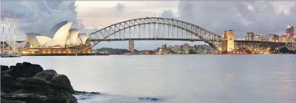  ?? MICHAEL SHERMAN ?? Sydney’s Opera House and Harbour Bridge are both great places to experience when visiting Australia.