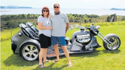  ?? Photo / Supplied ?? Denise and Mark Fincher, who run Bay of Islands-based Thunder Trike Tours, said “the unknown” of the pandemic has been stressful for their tourism business.