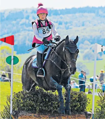  ?? ?? Izzy Taylor competes on Harthill Flamenco in a cross-country event at the Chatsworth Internatio­nal Horse Trials last year