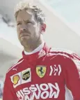  ??  ?? 0 Sebastian Vettel: Battled back to finish in fourth place.