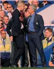  ?? LAPRESSE ?? 5-10-2014: Wenger e Mourinho vengono quasi alle mani