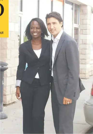  ?? CELINA CAESAR- CHAVANNES / FACEBOOK ?? Celina Caesar-chavannes, an outspoken entreprene­ur who was attracted by the Liberal message on
inclusion and diversity, found herself marginaliz­ed by Prime Minister Justin Trudeau.