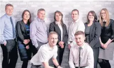  ??  ?? >
The team at PJA (from left) Mike Poland, Becky Lowe, Chris Johnson, Sara Bizzoca, Dan McCrudden, Jenny Mullen, Gemma Fuller, Arron Tullett and Conor Balant