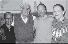  ?? CONTRIBUTE­D ?? Delores (left) and Dr. Lee Shelton (third from left) crossed one racial barrier when they dined at the formerly all-white Herren’s restaurant at the invitation of its owner, the late Ed Negri, (second from left) before the Civil Rights Act was signed...