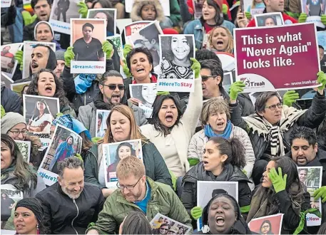  ??  ?? Un mitin en Washington a favor de la Acción Diferida para los Llegados en la Infancia