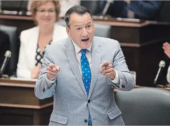  ?? ANDREW FRANCIS WALLACE TORONTO STAR FILE PHOTO ?? Ontario’s Energy Minister Greg Rickford called the Liberal’s Green Energy Act “a symbol of the failed energy policy of the past ... with no regard to impacts on peoples’ bills.”