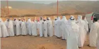  ?? —Supplied photo ?? Mohammed Al Khumairi Al Tunaiji was laid to rest in Al Rams, Ras Al Khaimah on Wednesday.