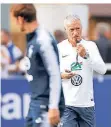  ?? FOTO: REUTERS ?? An der Trillerpfe­ife: Didier Deschamps.