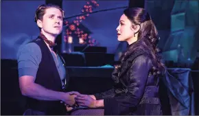  ?? Matthew Murphy / Associated Press ?? Aaron Tveit, left, appears with Karen Olivo during a performanc­e of “Moulin Rouge! The Musical” in New York.