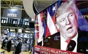  ??  ?? No modern-era president has tied his political fortunes to the stock market as much as Donald Trump, who often cited its meteoric rise as a sign of his success at restoring confidence in the economy.