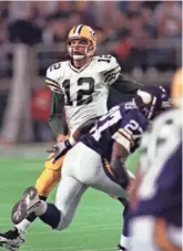  ?? PACKER PLUS FILE S ?? Former Packers backup quarterbac­k T.J. Rubley called an audible against the Vikings in 1995 that went horribly wrong.