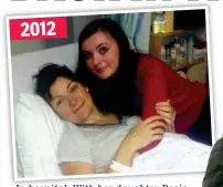  ?? ?? 2012
In hospital: With her daughter Rosie