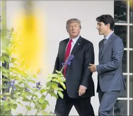  ?? Jabin Botsford Washington Post ?? PRIME MINISTER Justin Trudeau’s complaint against U.S. tariffs on Canadian metals is a departure from his conciliato­ry approach to President Trump.