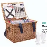  ??  ?? JOHN LEWIS Cesta para quarto pessoas 58, 50 euros