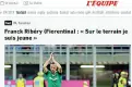  ??  ?? L’articolo de L’Equipe su Ribery