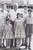  ??  ?? HAPPY: Santa and Giovanni Vasta with their children Sam (rear) and (front from left) Sarina, Alfina and Joe.