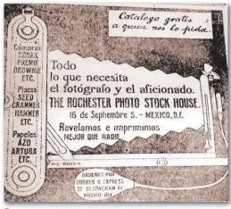  ??  ?? PARA FOTÓGRAFOS, THE ROCHESTER Todo lo que se necesitaba en fotografía lo encontraba en The Rochester Photo Stock House.