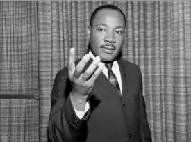  ?? Associated Press ?? Dr. Martin Luther King Jr. in Atlanta on March 19, 1964