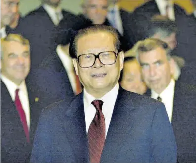  ?? Reuters ?? Jiang Zemin, en 2001.